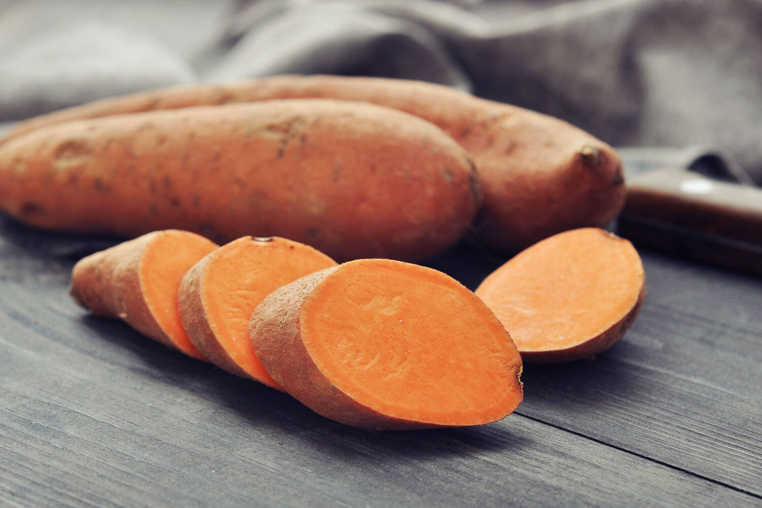 Bio zoete aardappels verpakt 500gr stuk